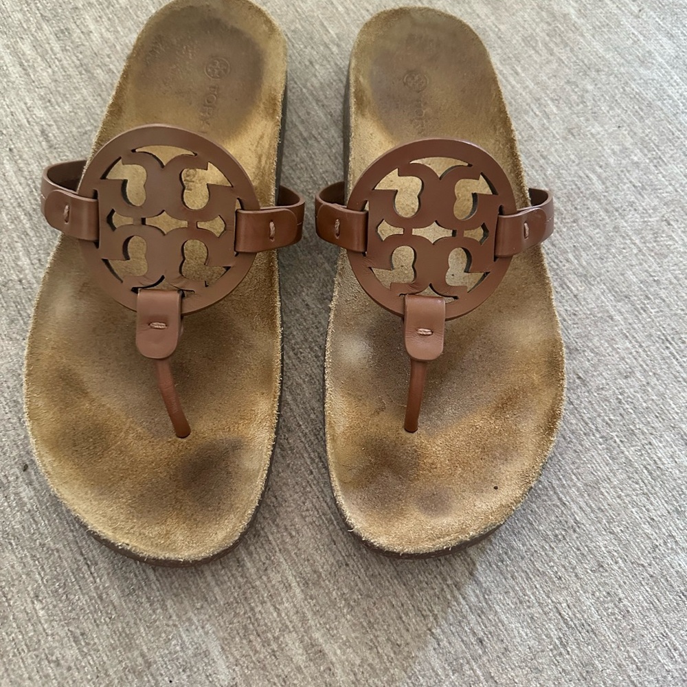 Brown Sandals with Cutout Design